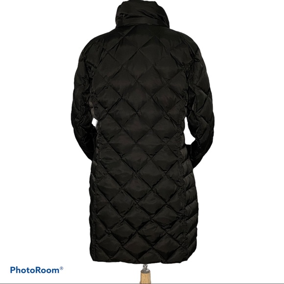 Kenneth Cole Black Long Puffer Coat - Picture 3 of 5
